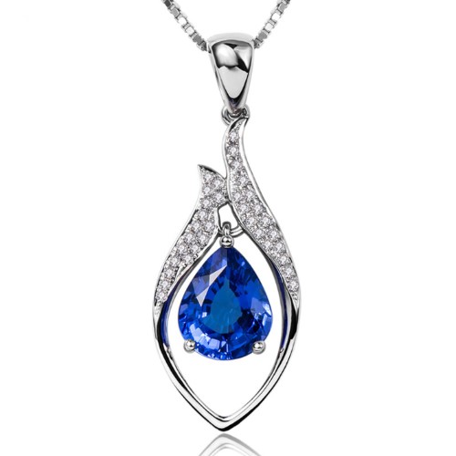 2.21 carat 5A tanzanite pendants