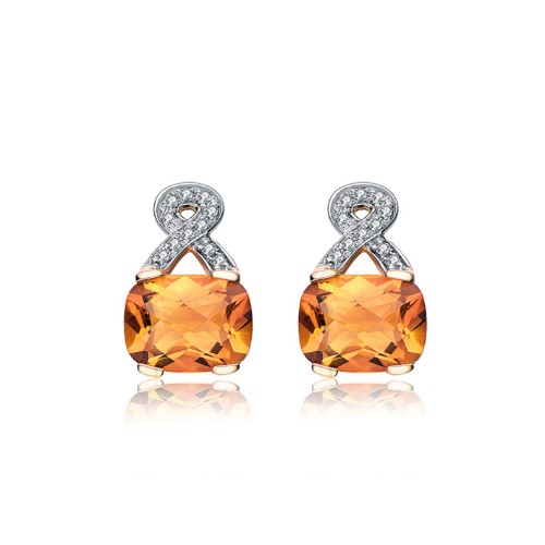 Golden Topaz Diamond Earrings group